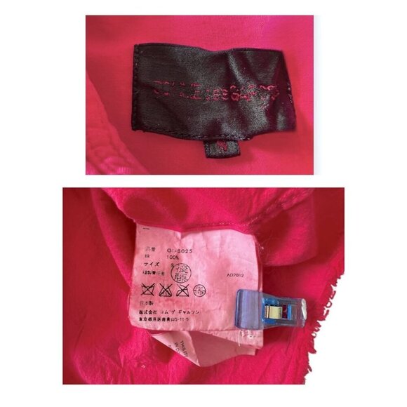 COMME des GARCONS‎ Cut Off Knot Design Long Sleeve Shirt, Size S - Picture 3 of 14